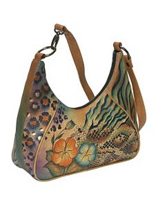 Medium Zip Top Hobo - Python Safari by Anuschka