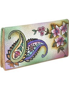 Ladies 2 Fold Slim Wallet - Jaipur Paisley by Anuschka