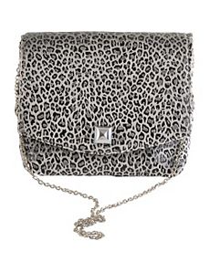 Square Leopard Clutch by Baxter Designs