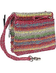 Classic Crochet Double Zip Wristlet by The Sak