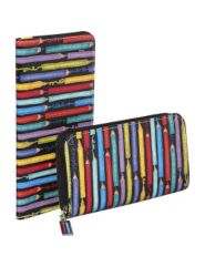 Colored Pencils Zip Around Wallet and Passport Hol by Sydney Love