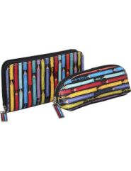 Colored Pencils Zip Around Wallet and Pencil Case by Sydney Love