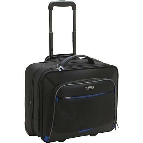 BLACK WITH BLUE TRIM