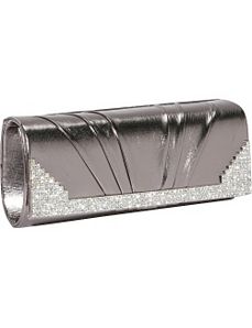 Metallic Clutch with Rhinestones by J. Furmani