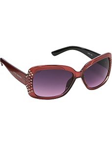 Rectangular Stone Embellished Sunglasses by Steve Madden Sunwear