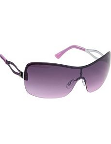 Semi-Rimless Shield Sunglasses by Steve Madden Sunwear