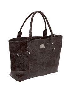 Crinkled Patent Laptop Tote by Rampage