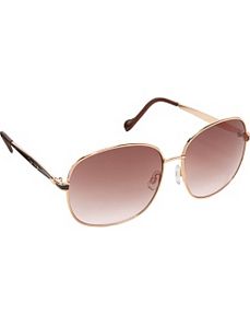 Oversized Round With Epoxy Detail Sunglasses by Jessica Simpson Sunwear