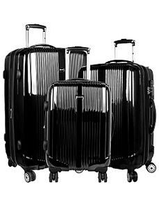 Concord 3 Piece Hardside Spinner Set by J World