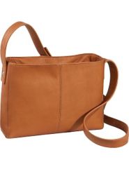 Top Zip Crossbody Bag by Le Donne Leather