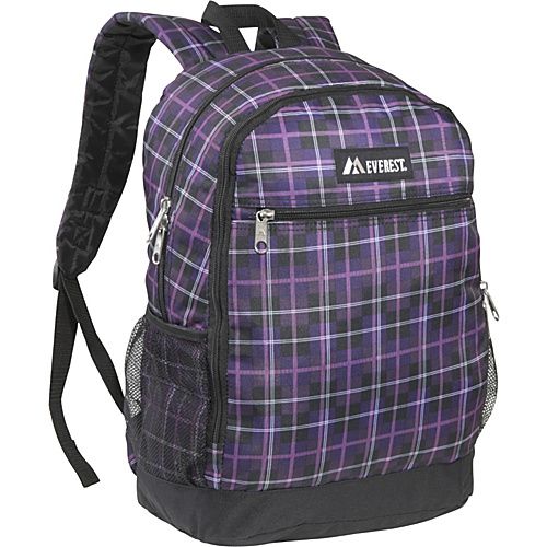 PURPLE BLACK PLAID