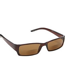 Rectangle Fashion Sunglasses Brown with Vision Pow by SW Global Sunglasses