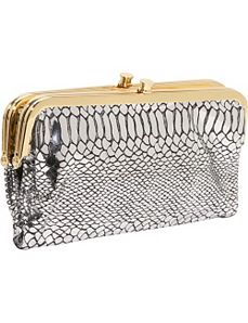 Python Gloria Clutch w/ Vanity Mirror by AmeriLeather