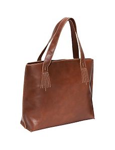 Boxy Leather Tote by AmeriLeather