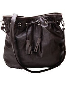 Chestnut Faux Leather Crossbody Handbag by Flying Daisies