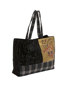 Velvet Bag With Sequin & Glass Beads by Moyna Handbags