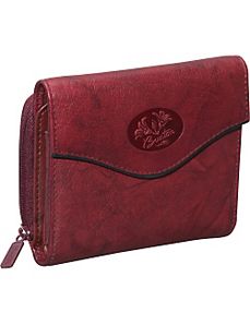Heiress Leather Zip Purse by Buxton