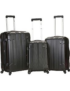 Sonic 3 Piece Hardside Spinner Set by Rockland Luggage