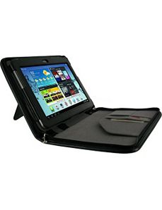 Executive Portfolio Leather Folio Case for Samsung by rooCASE