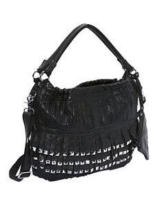 Studded Tutu Leather Hobo by AmeriLeather