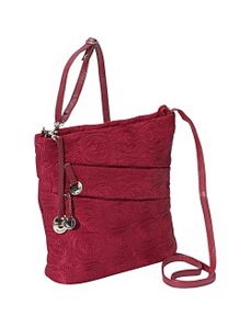 Embroidered Shoulder Bag by Travelon