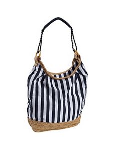 Striped Canvas Bag by Earth Axxessories