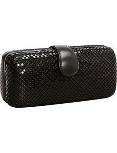 Metal Mesh Long Box Clutch by Magid