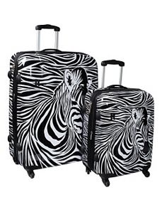 Zebra Head 2 Piece Exp. Spinner Set by IT Luggage