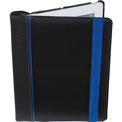 BLACK WITH BLUE TRIM