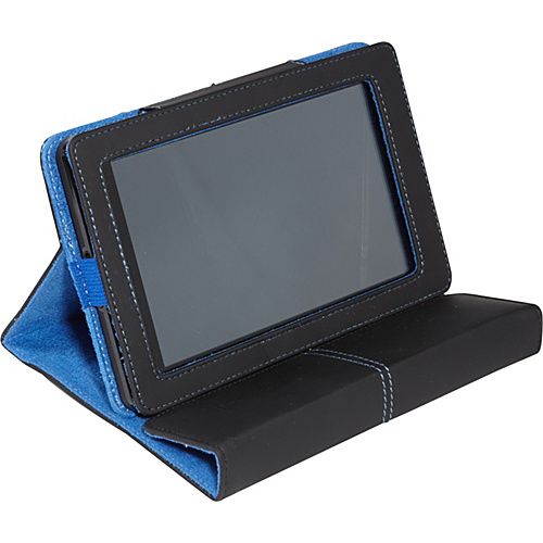 BLACK WITH BLUE TRIM
