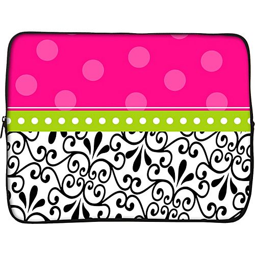 DAMASK HOT PINK DOT