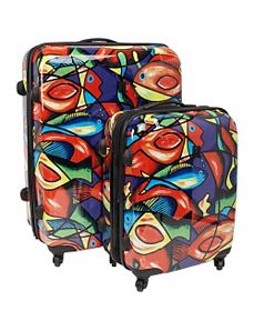 Painted Fish 2 Piece Hardside Spinner Set by IT Luggage