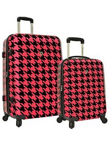 Houndstooth 2-Piece Hardside Expandable Luggage Se by Traveler's Choice