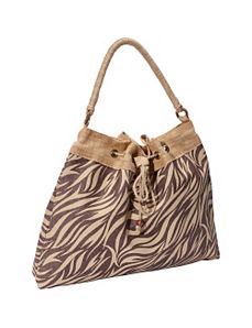 Jute Drawstring Tote Bag by Earth Axxessories
