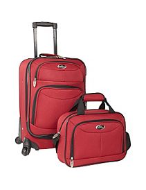 Fashion 2 Piece Carry-on Spinner Set by U.S. Traveler