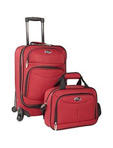 Fashion 2 Piece Carry-on Spinner Set by U.S. Traveler