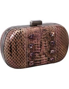 Yasmine Snakeskin Minaudiere by Inge Christopher
