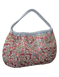 Shoulder Bag - Medium Silk Mini Roses by Moyna Handbags