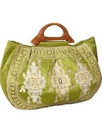 Large Tote w/ Embroidery by Moyna Handbags