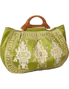 Large Tote w/ Embroidery by Moyna Handbags