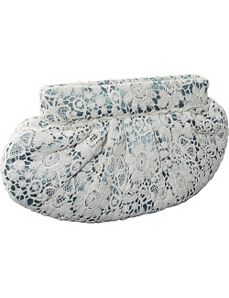 Clutch w/ Lace Overlay by Moyna Handbags