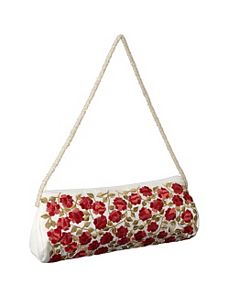 Purse w/ Silk Roses by Moyna Handbags