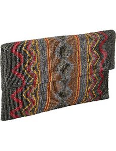 Beaded Evening Clutch Navajo Print by Moyna Handbags