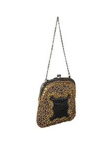 Mini Purse w/ Mixed Metal Beads by Moyna Handbags