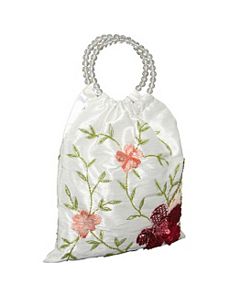 Tote Silk Sequin Flower by Moyna Handbags