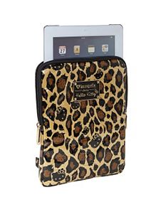 Hello Kitty Leopard Embossed iPad Case by Loungefly