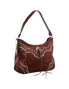 Sundance Zip-Top Shoulder Bag by American West