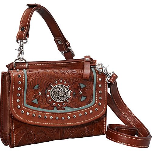 ANTIQUE BROWN W/ TURQ ACCENTS