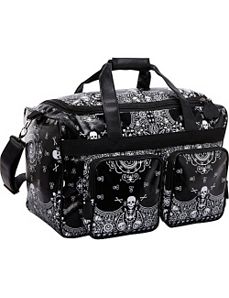Skull Bandana Print Luggage by Loungefly
