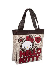 Hello Kitty Leopard Hug Me Tote by Loungefly